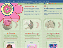 Tablet Screenshot of aimeesbabies.com